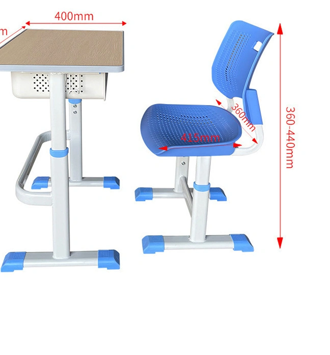 Classroom Furniture Adjustable School Study Desk and Chair Set