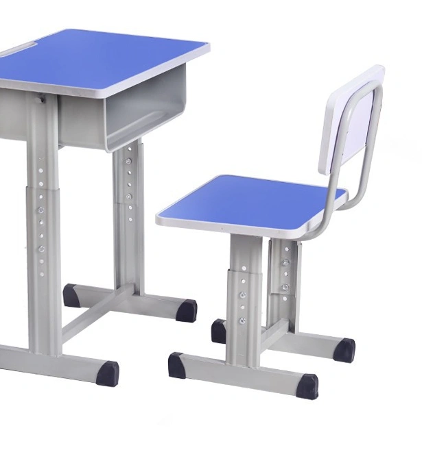 Wooden Height Adjustable Student Desk and Chair Set for Sale view 3