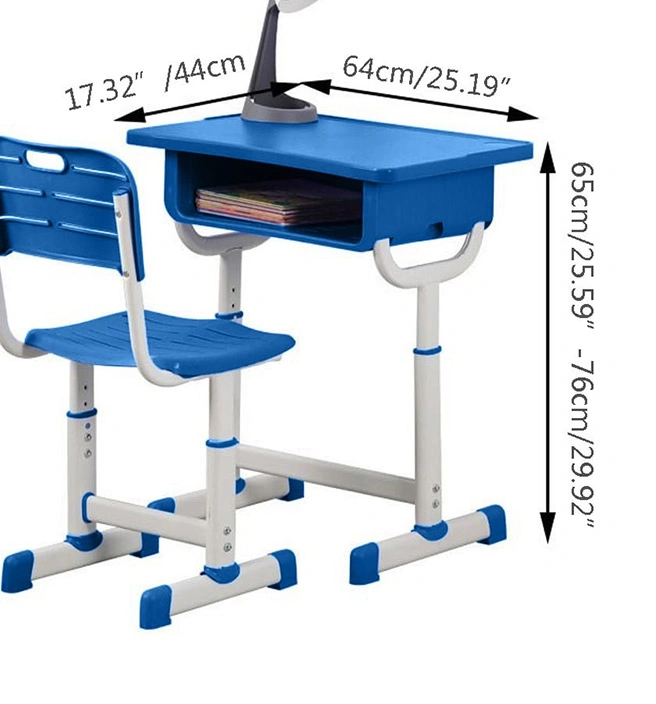 Primary School Furniture Classroom Kids Desk and Chair Set view 3