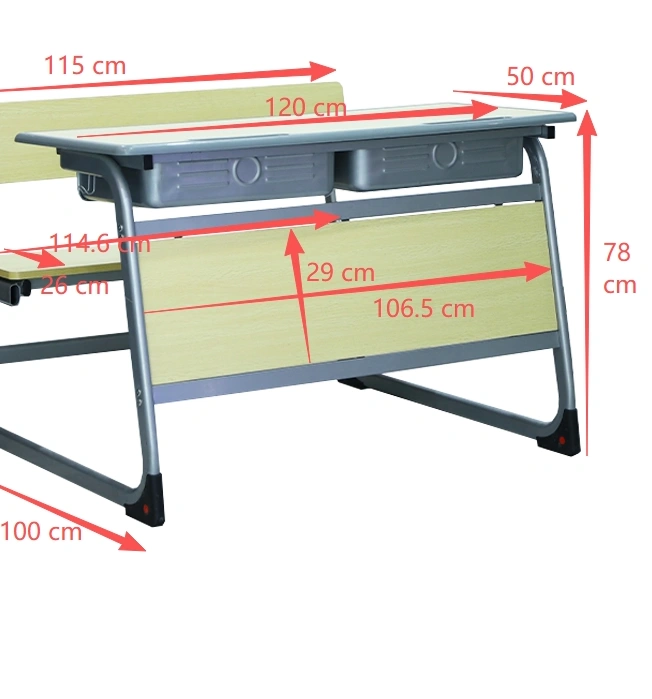 School Classroom Furniture Student Desk and Chair Set Table Bench