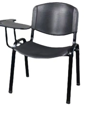 Metal Frame School Chair Plastic Seat Writing Chair Student Chair with Writing Tablet