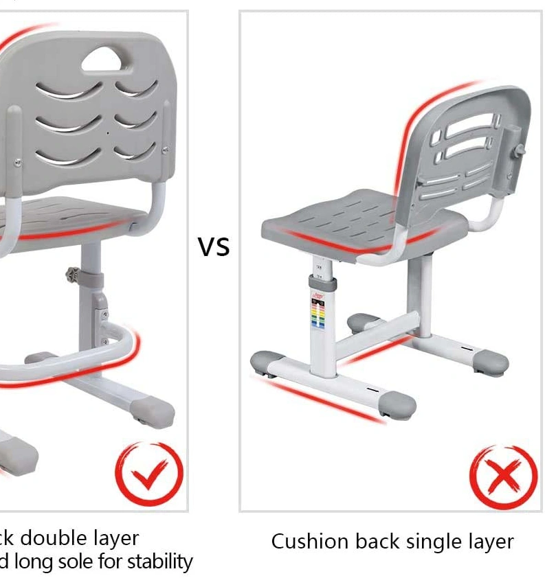 Children Height Adjustable Desk and Chair with Tilt Desktop for Painting