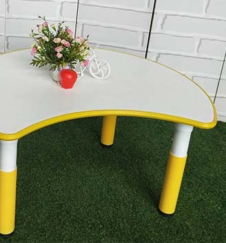 Plastic Colorful Children Kindergarten Study Table Chairs Indoor Folding Furniture
