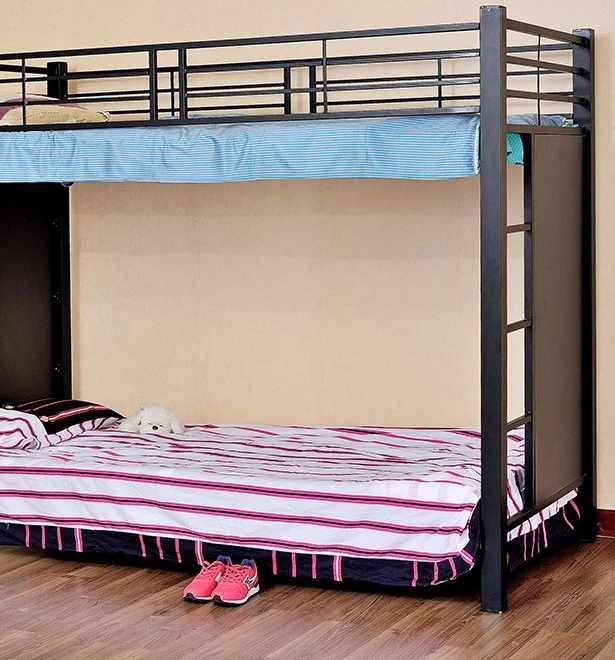 Adults Collage Steel Bunk Bed Student Apartment Metal Frame School Dormitory Bunk Bed 2 People Size