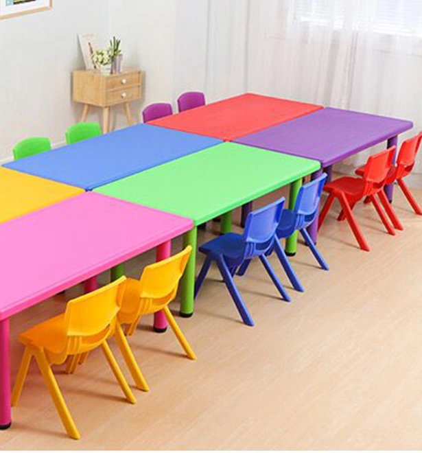 Zoifun Wholesale High Quality Kindergarten Furniture Plastic Durable Child Kids Party Tables and Chairs view 4